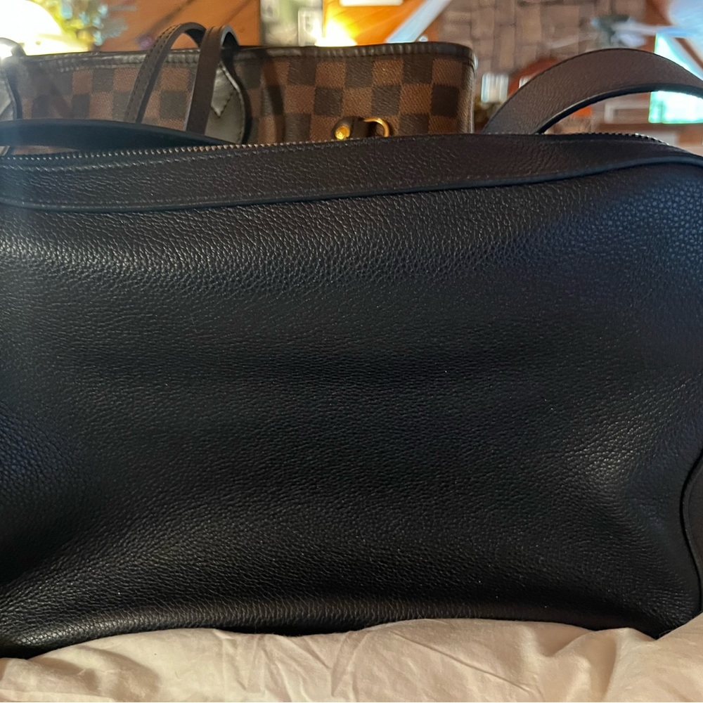 Prada complete leather shoulder bag